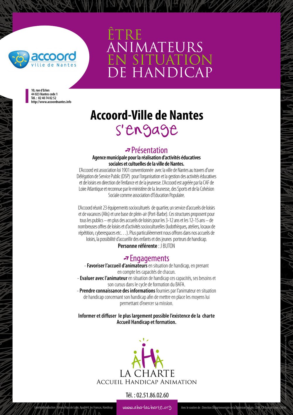 Engagements de l'Accoord