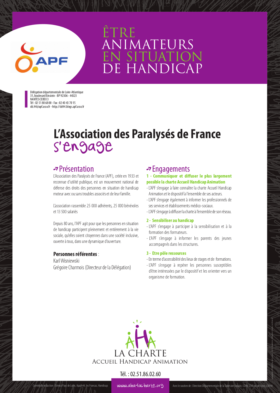 Engagements de l'APF